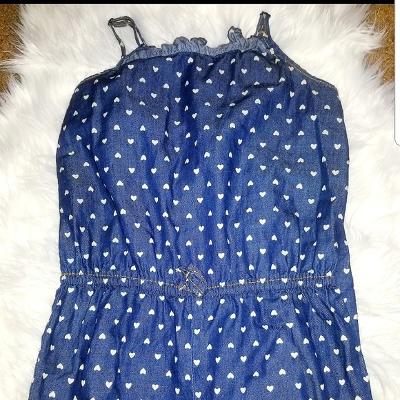 🔅Blue Jumpsuit🔆 (with white ♡) - Picture 3 of 5